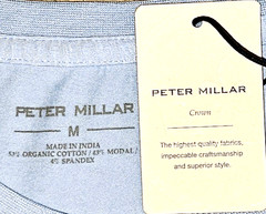 NEW PETER MILLAR, MEN’S MEDIUM, CROWN COMFORT BLUE POCKET👕T-SHIRT, MSRP $65.00!