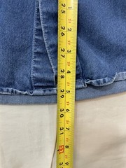 AB American Blue Mens L Blue Authentic Denim Cotton/Rayon SS Shirt