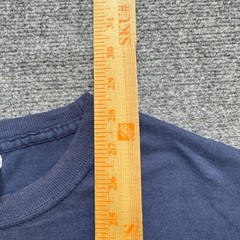 Vintage Hanes T-Shirt Men’s Medium Stained Blank Cotton Blend Heavyweight Blue