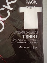 New 3 Pack Jockey Power-Knit T-Shirt Size Medium 38 – 40 White Vintage 1983
