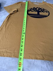 Timberland Men’s Kennebec River Tree Logo Half Sleeve T-Shirt Yellow Size XL