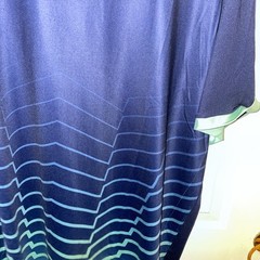Liberty Pro Shirt Mens 3xl Blue Neon Green Poly Spandex Gym Short Sleeve New