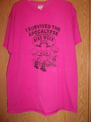 Daytona Bike week 2013 pink XL t shirt Hog Heaven Saloon the Apocalypse