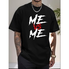 Casual Short Sleeve T-Shirt For Summer ME Print Tee Shirt Tees
