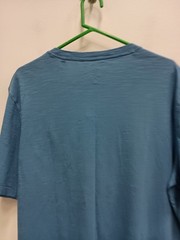Copper & Oak Mens T-Shirt Size XL Blue Heathered Henley Preppy Short Sleeve