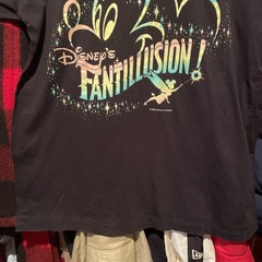Vintage Tokyo Disneyland Fantillusion Mickey T Shirt Black Single Stitch Size M