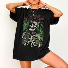 Alocasia Skeleton Shirt Comfort Colors Gothic Plant Lover Shirt Botanical