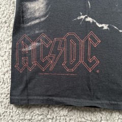 Vtg Liquid Blue AC/DC Shirt Mens M Black Band Photo Graphic Rock Music Tee 2005