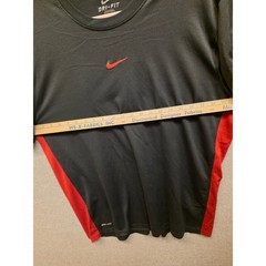 Nike Dri-FIT Mens XL Black Red Athletic Performance T-Shirt
