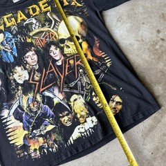 vintage slayer megadeth mexican boot band t shirt size xl metal rare