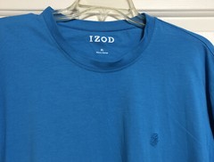 NWT IZOD size XL malibu blue short sleeve shirt men’s
