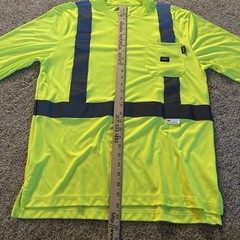 Dickies Hi-Visibility T-Shirt Yellow Mens Medium Yellow Reflective Work Shirt