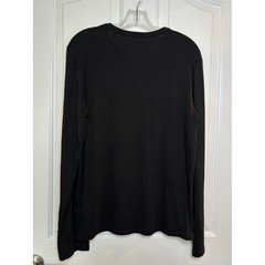 EUC ATM Anthony Thomas Melillo mens Black Long Sleeve Henley Shirt size M