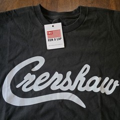 NWT Nipsey Hussle M The Marathon Crenshaw Limited Edition Black/Grey T-Shirt 067