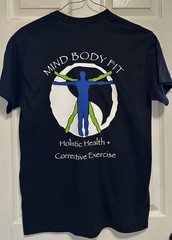 New Custom Set Mind Body Fit T Shirts 5 Size Medium Black + Vinyl Permanent