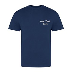 Personalised Custom Embroidered Just Ts Awdis The 100 Modern Fit T-Shirt Sports