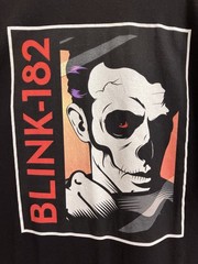 Blink-182 2017 Tour T-Shirt Black Skull Graphic Band Tee Tagless