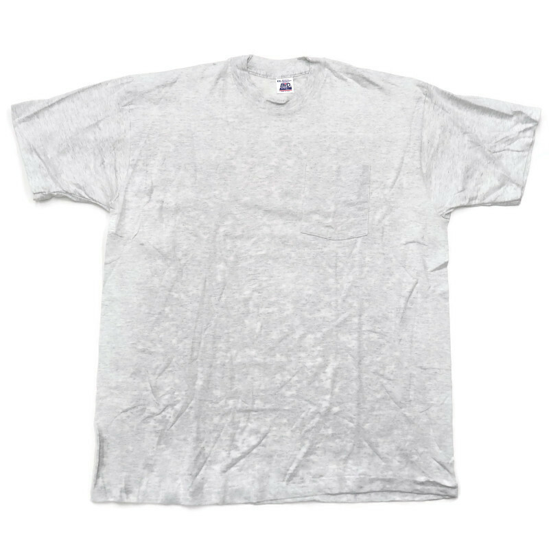 Vintage BVD Premium Series Single Stitch Pocket T Shirt Men XXL Gray Made in USA