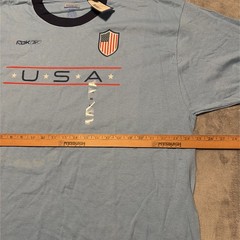 Vintage Reebok USA Ringer Tshirt – New W/ Tags – Size XL – Red White & Blue NWT