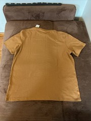 Timberland Men’s XL Woven Badge Crewneck T-Shirt Wheat