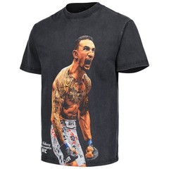 COMBATWEAR Max Holloway King Of The Hill Boxy T-Shirt – Black