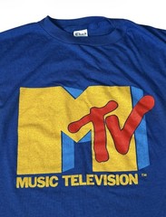 VTG Original MTV Music Television T-Shirt Promo 80s Shirt Single Stitch USA READ