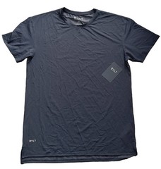 New BYLT Premium Basics Navy Pulse Short Sleeve Split Hem Shirt XL NWT