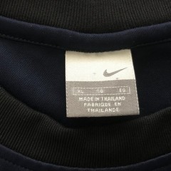 VTG Y2K NIKE Embroidered CTR Swoosh Grey Tag (XL) Perfromance Blue Shirt