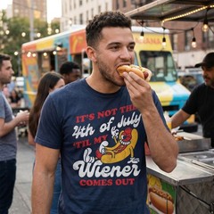 Mens Funny T Shirts Its Not The Fourth Of July Til My Wiener Comes Out Sarcastic