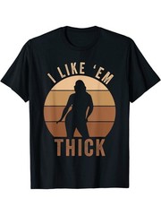 I Like ‘Em Thick” Humorous T-Shirt for Men – Chubby Chaser Lover Gift, Comf