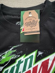 Mtn Dew Tee Luv Black Short Sleeve XXXL Tee Shirt T-Shirt Mens