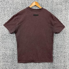 Fear Of God Essentials Shirt Mens Large Brown Logo Graphic Tee Streetwear