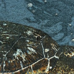 Vintage Nature Shirt Men’s XL Blue Sea Turtles All Over Print Graphic Tee 1994