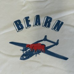 Vintage 60s Bearn Transport Squadron Shirt Mens Xsmall French Military Air Force
