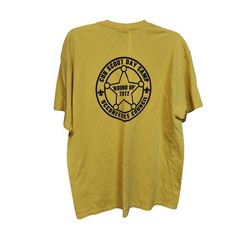Bundle of 4 xl unisex cotton/polyester tshirts. Teal, gray, yellow, and green