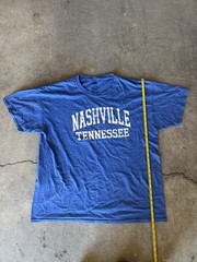 MV Sport Men’s XL Blue Crew Neck Short Sleeve Nashville TN Graphic T-Shirt