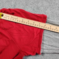Lucky Brand Mens Red Double Layer Thermal Shirt Live to Ride Iron Cross L