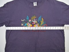 Vintage Alice In Wonderland Disney Store T-shirt X-Large XL Purple Embroidered