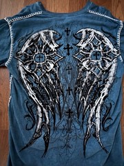 Affliction x Raw State Y2K Tee with Contrast Stitching