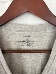 NEW Calvin Klein Cotton Classics SS V-Neck Undershirts NP2206O- 1 Pc- Grey- L