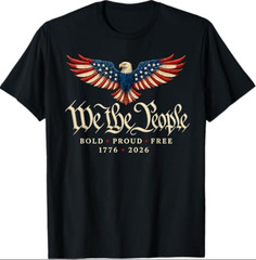 250th Anniversary USA Shirt Patriotic Eagle 1776 2026 Flag Tees T Shirts for Men