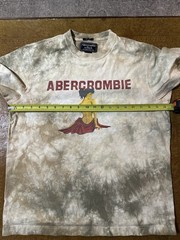 VINTAGE ABERCROMBIE AND FITCH TIE DYE HULA GIRL ART GRAPHIC PRINT TEE Medium