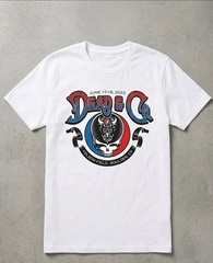 Dead and Company 2022 Boulder Tour T Shirt White and Black Reprint BTH368