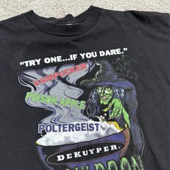 Vintage DeKuyper Shirt XL Halloween Cauldron Schnapps Alcohol Liquor Promo USA