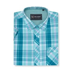 KAM Short Sleeve Summer Check Shirt For Men in 2 Colours, 2XL-8XL