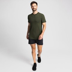Soffe Men’s 3 Pack USA Poly/Cotton Military Tee, OD Green, Large
