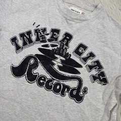 Honor the Gift Inner Men’s S Heathered Gray Black City Records Graphic Tee
