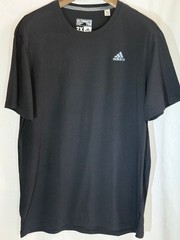 Adidas Ultimate Tee Moisture Wicking Men’s Crew Neck T-Shirt – Black – 2XL