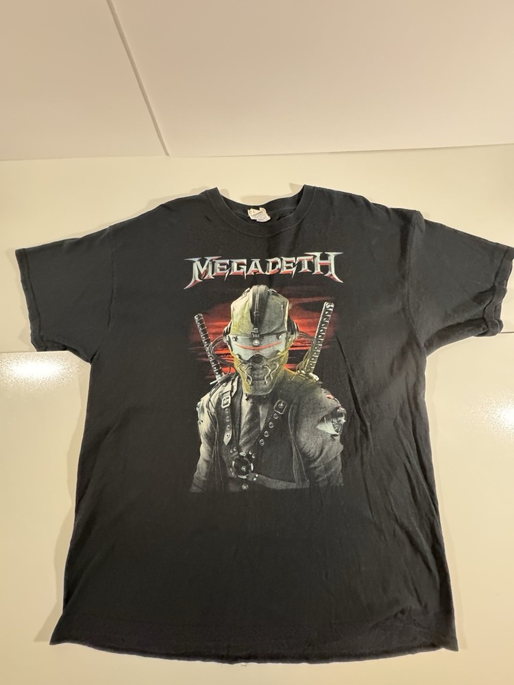 Megadeth 2016 World Tour Metal Rock Band Black Tee T-Shirt Men’s XL