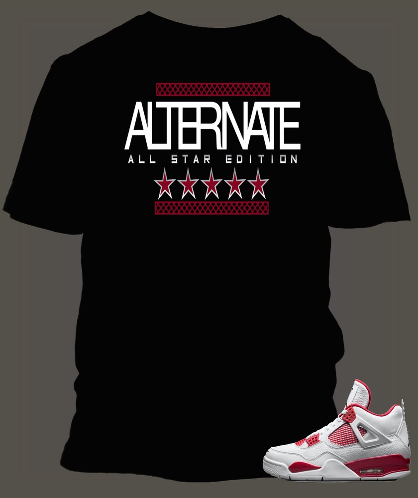 Graphic Sneaker Sport Tee Shirt Match J4 Alternate 89 Pro Club Shaka Big Tall T